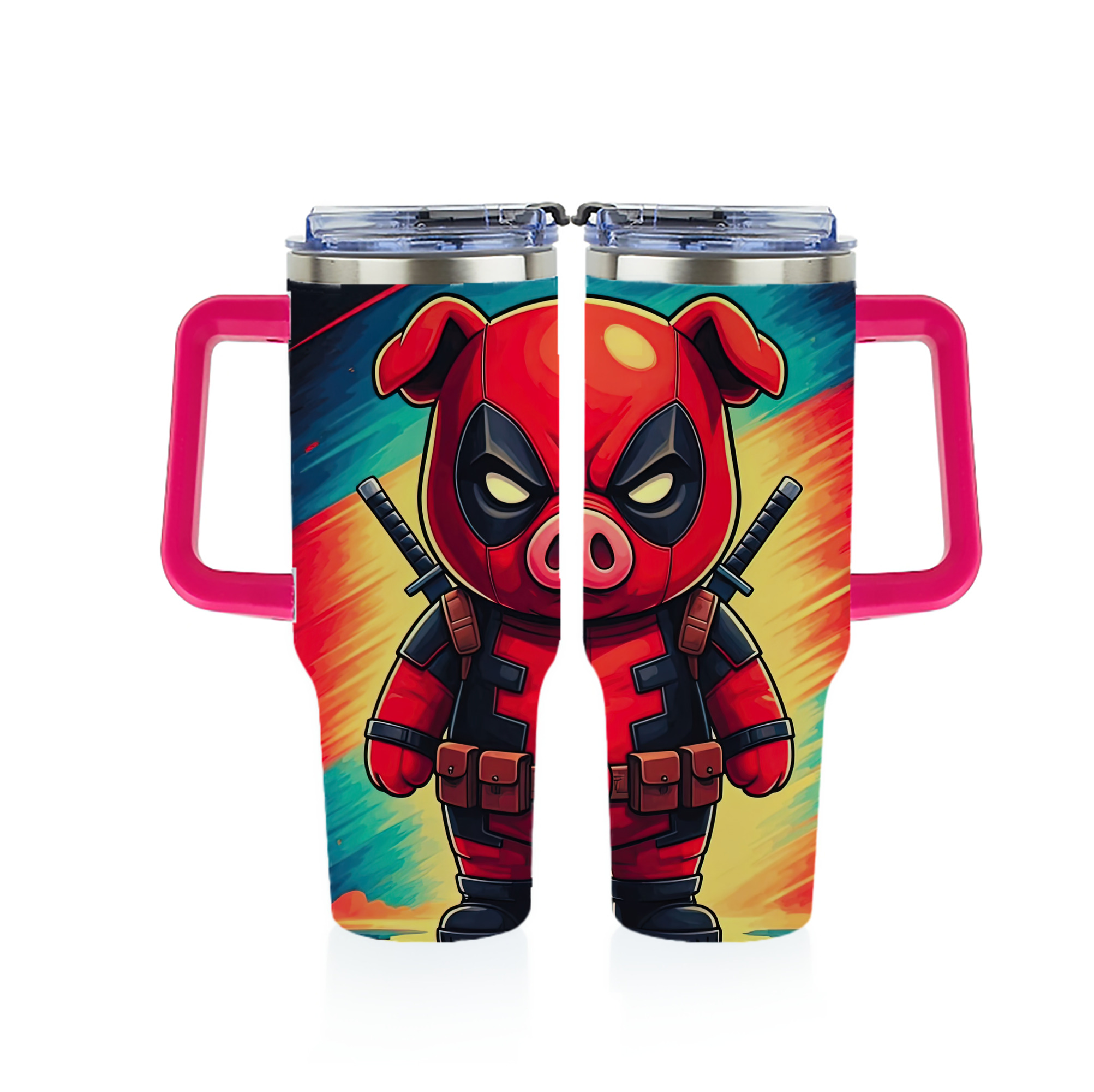（画像用） Deadpool デッドプール 1200ｍLフルプリント車用タンブラー